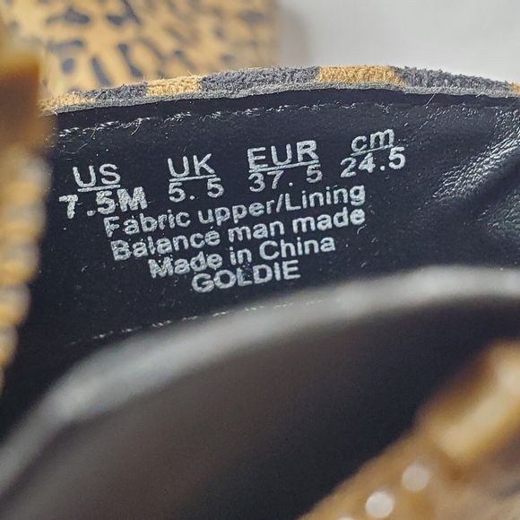 Fergalicious by Fergie Boots GOLDIE Cheetah Print Stiletto Heel Bootie Women 7.5 - Picture 9 of 13